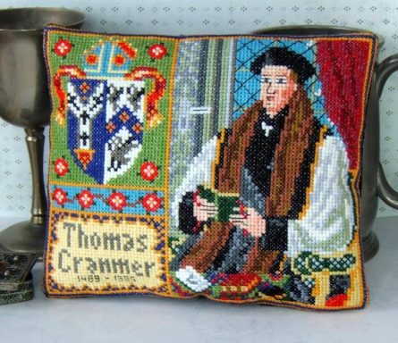 Cross stitch kit of Thomas Cranmer